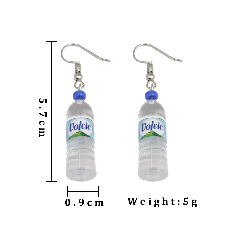 Water bottle earrings
