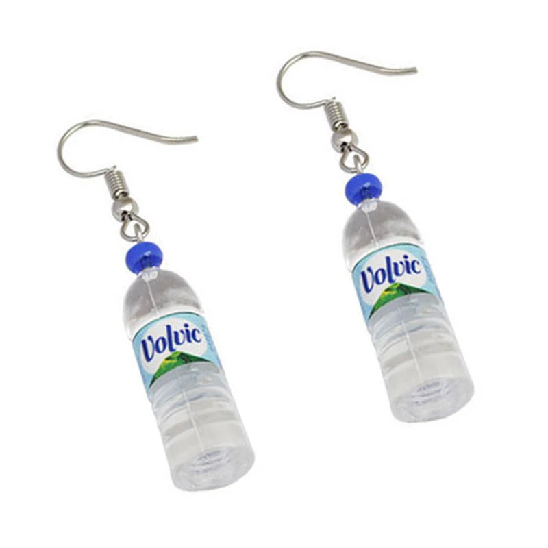 Water bottle earrings
