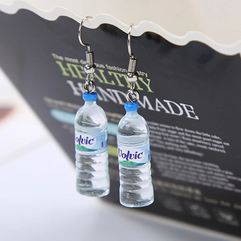 Water bottle earrings