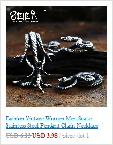 BEIER Stainless steel Cool Unique Black Stone Ring Titanium Steel Retro Old Totem Jewelry For Man Factory Price Sale BR8-334