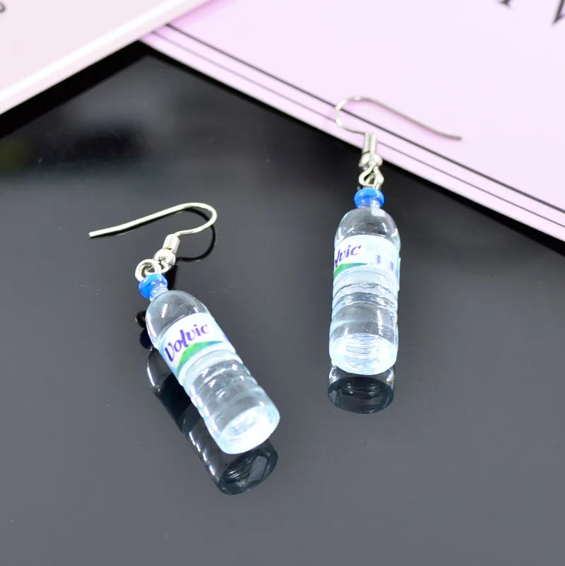Water bottle earrings